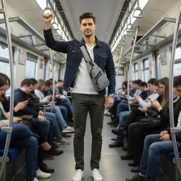 Anti-theft USB charging Crossbody bag