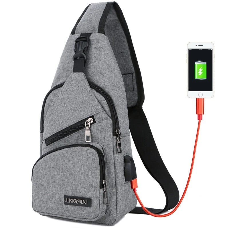 Anti-theft USB charging Crossbody bag