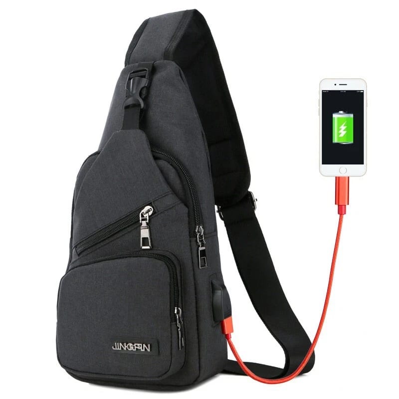 Anti-theft USB charging Crossbody bag